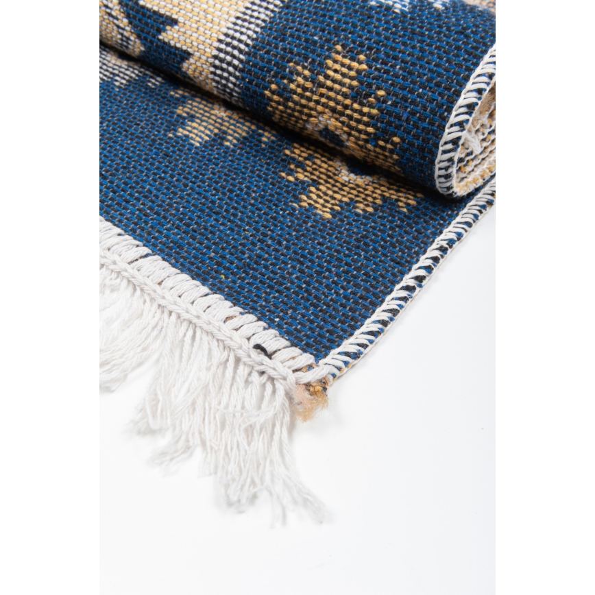 Dvostrani orijentalni kilim KILIM 80x150 cm plavi/bež