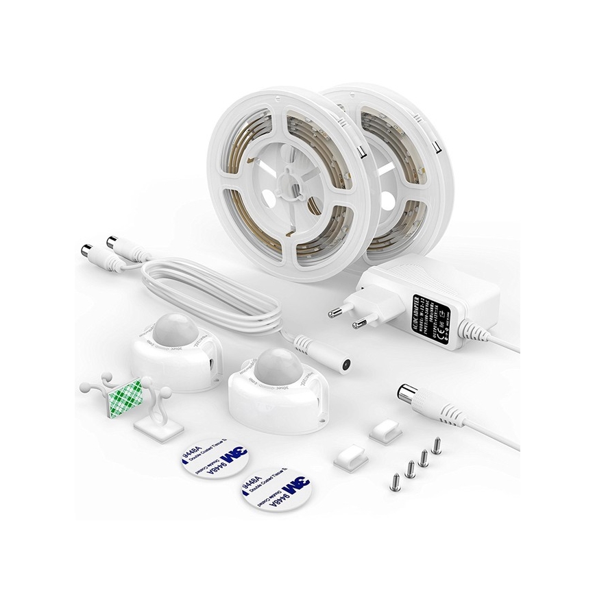 Komplet 2x LED traka sa senzorom, 1,2 m, LED/3,6W/230V