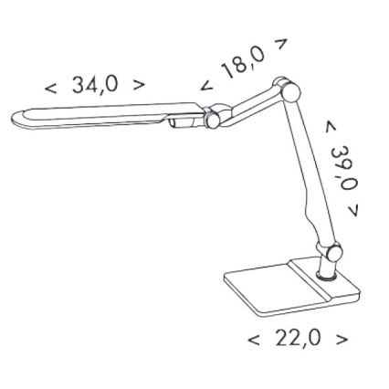 LED prigušiva stona lampa MATRIX LED/10W/230V