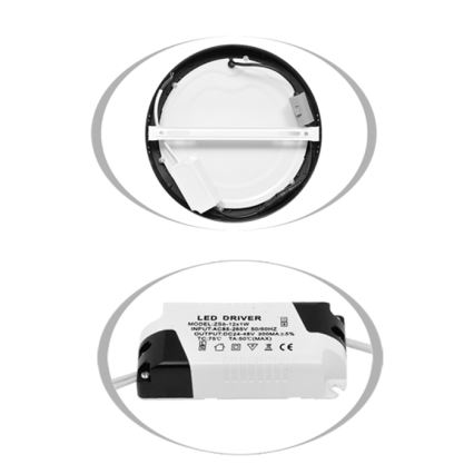 LED stropna svetiljka LADA LED/18W/230V 3000/4000/6000K prečnik 22 cm bela