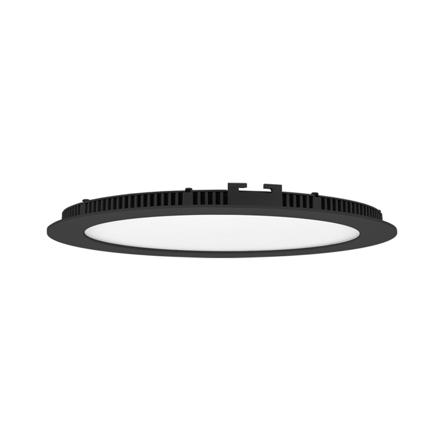 LED ugradno svetlo za kupatilo LADA LED/25W/230V 3000/4000/6000K prečnik 30 cm IP44 crna