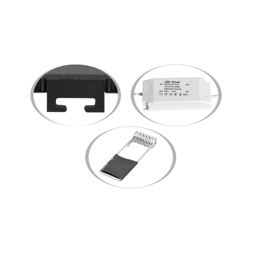 LED ugradno kupatilsko svetlo RAFA LED/6W/230V 3000/4000/6000K 12x12 cm IP44 belo