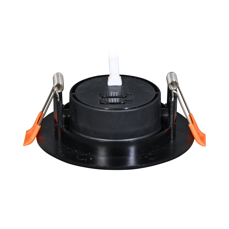LED prigušiva ugradna stropna svetiljka ZITA LED/3/5/7W/230V 3000/4000/6000K prečnik 9 cm crna