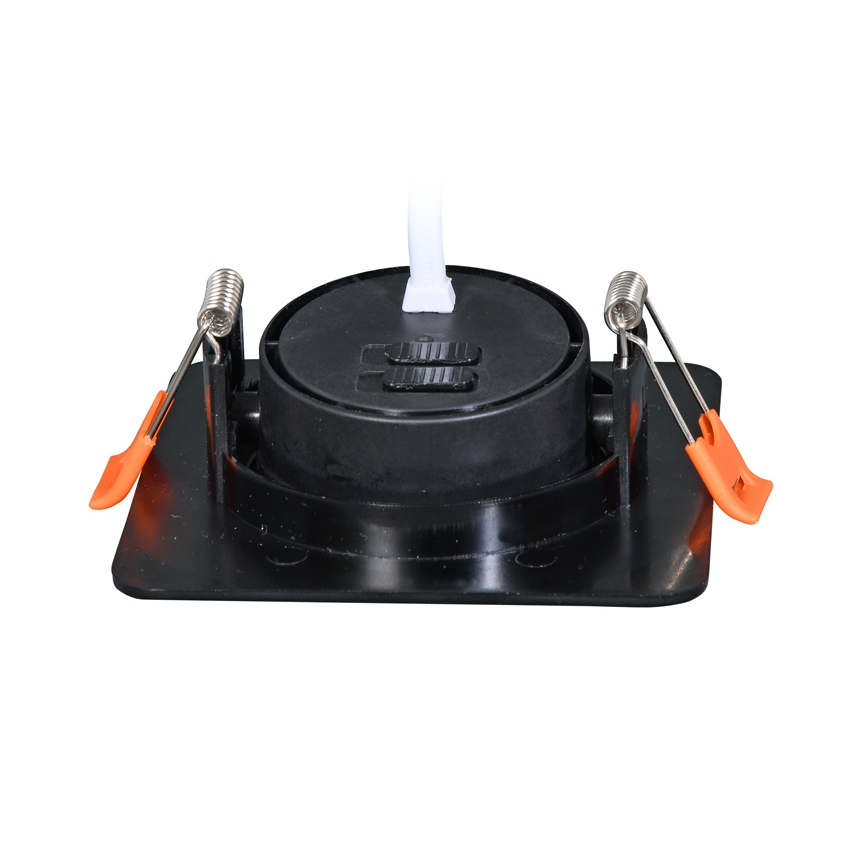 LED prigušiva ugradno svetlo KENT LED/3/5/7W/230V3000/4000/6000K 9x9 cm crna