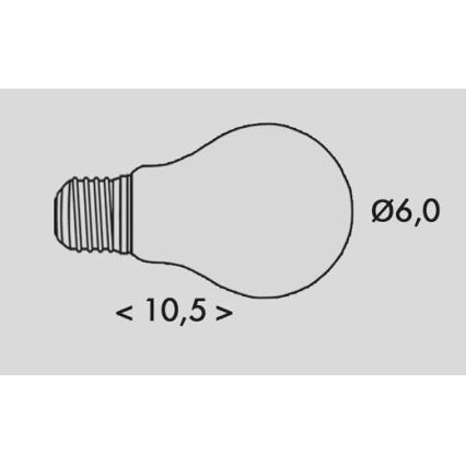 LED sijalica Retro A60 E27/5W/230V 3000K 1055lm