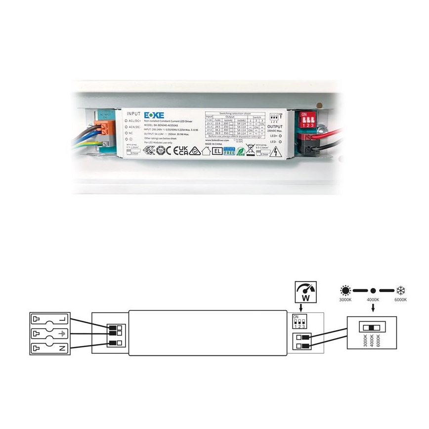 LED fluorescentno svetlo VELO LED/11/15/20W/230V 3000/4000/6000K 60 cm bela