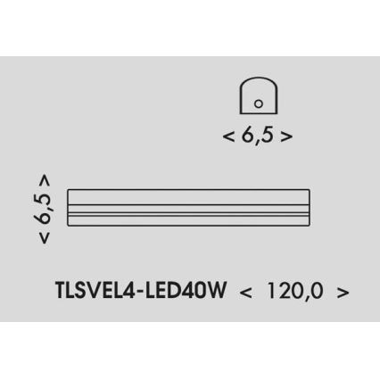 LED fluorescentno svetlo VELO LED/24/32/40W/230V 3000/4000/6000K 120 cm belo