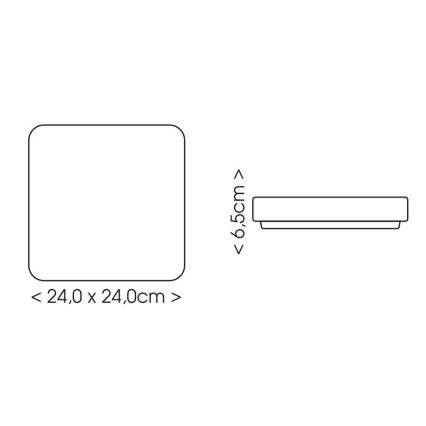 LED kupatilsko plafonsko svetlo LUKY LED/12W/230V 4000K 24x24 cm IP44