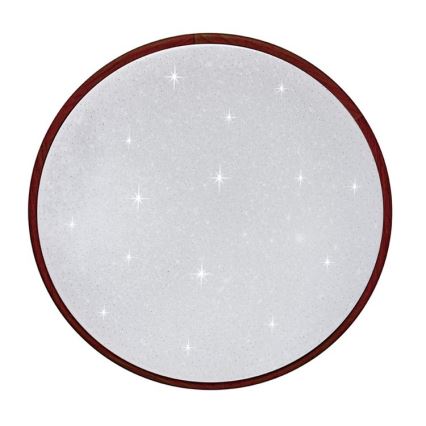 LED prigušiva plafonska svetiljka LENA LED/24W/230V 3000-6500K hrast + daljinski upravljač