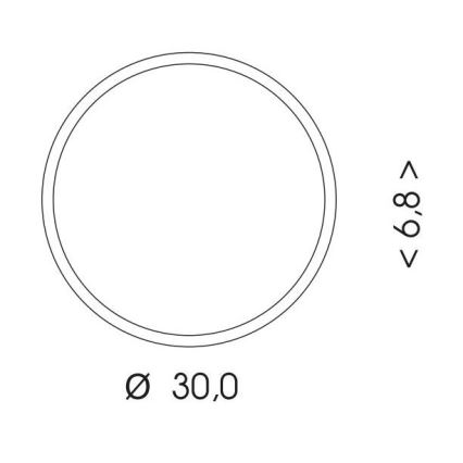 LED spoljna plafonjera MARTIN LED/15W/230V 3000/4000K Ø 30 cm IP65 bela