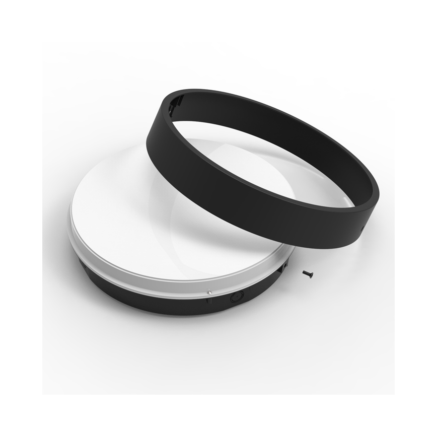 LED spoljno plafonsko svetlo sa senzorom MARTIN LED/15W/230V 3000/4000K prečnik 30 cm IP65 crno