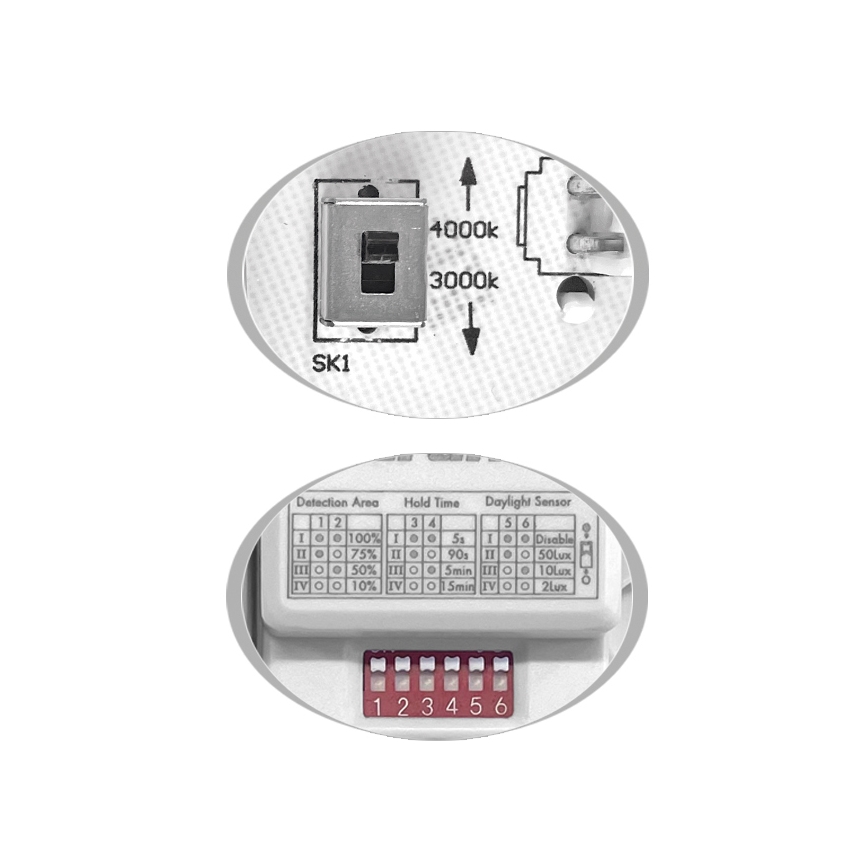 LED spoljno plafonsko svetlo sa senzorom MARTIN LED/15W/230V 3000/4000K prečnik 30 cm IP65 crno