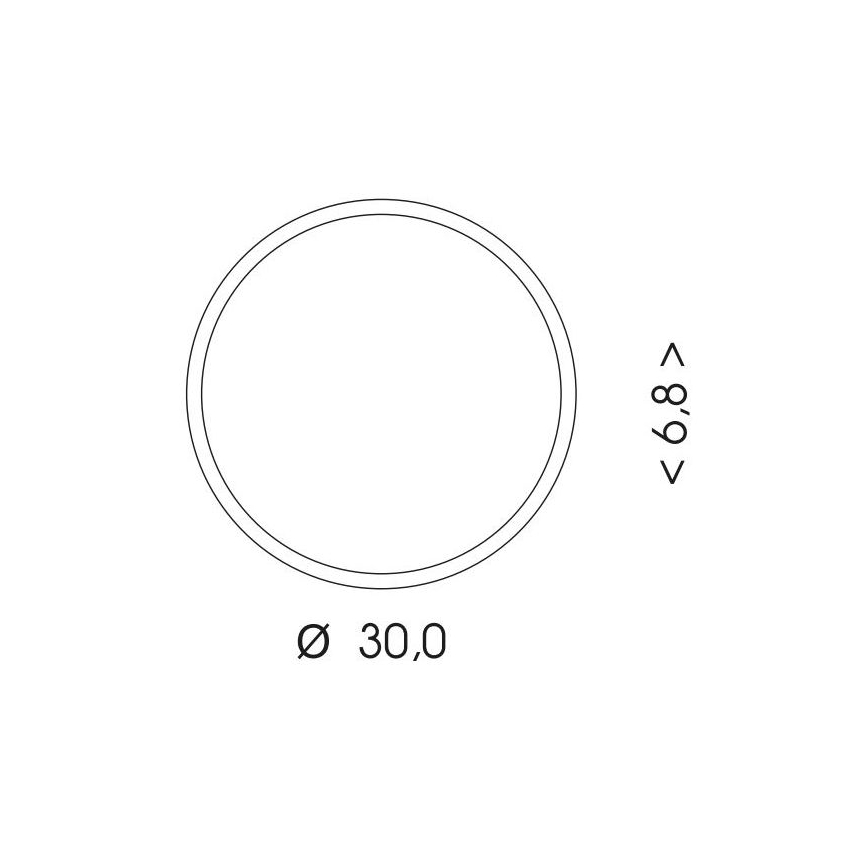LED spoljno plafonsko svetlo sa senzorom MARTIN LED/15W/230V 3000/4000K prečnik 30 cm IP65 crno