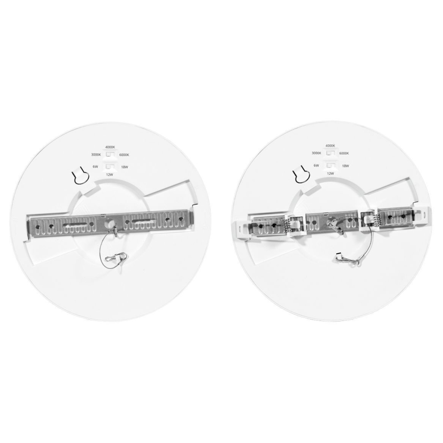 LED prigušiva ugradna plafonska lampa sa senzorom LEXA LED/6/12/18W/230V 3000/4000/6000K Ø 22,5 cm bela