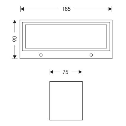 LED spoljašnje zidno svetlo OSKAR LED/12W/230V 4000K IP54