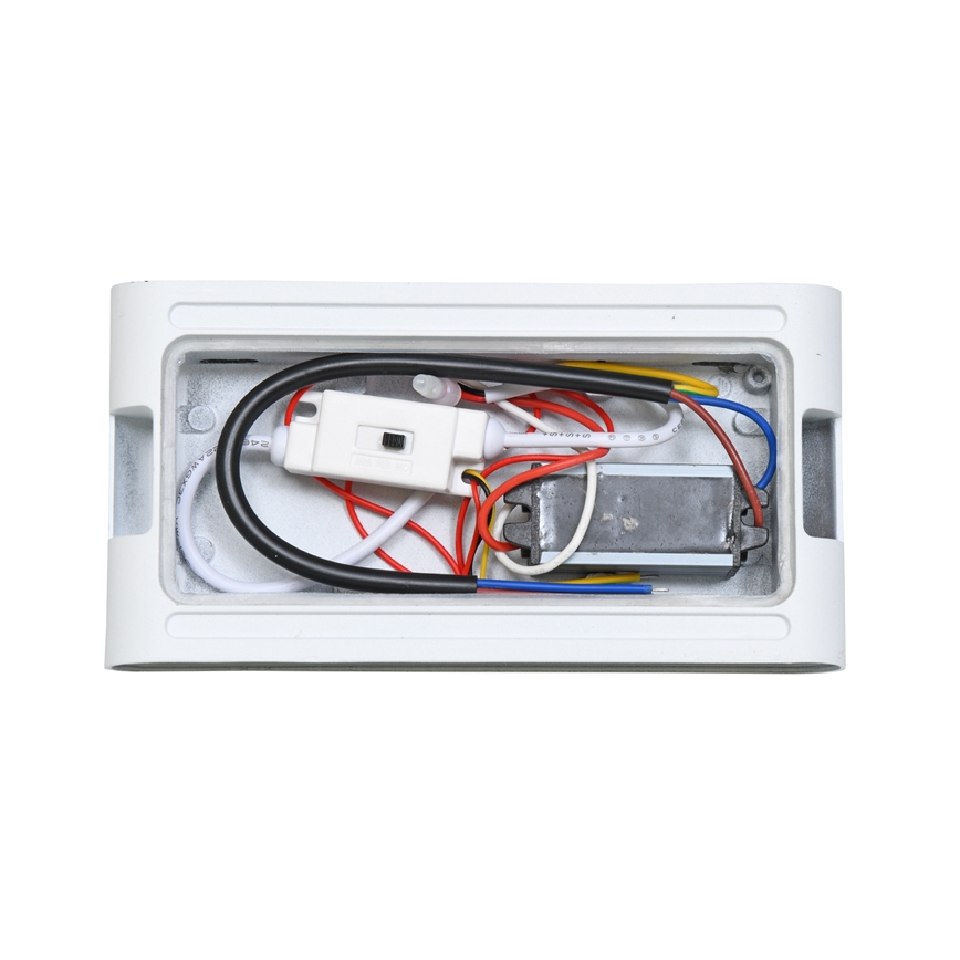 LED spoljašnje zidno svetlo BRICK 2xLED/6W/230V 3000/4000/6500K IP65 belo