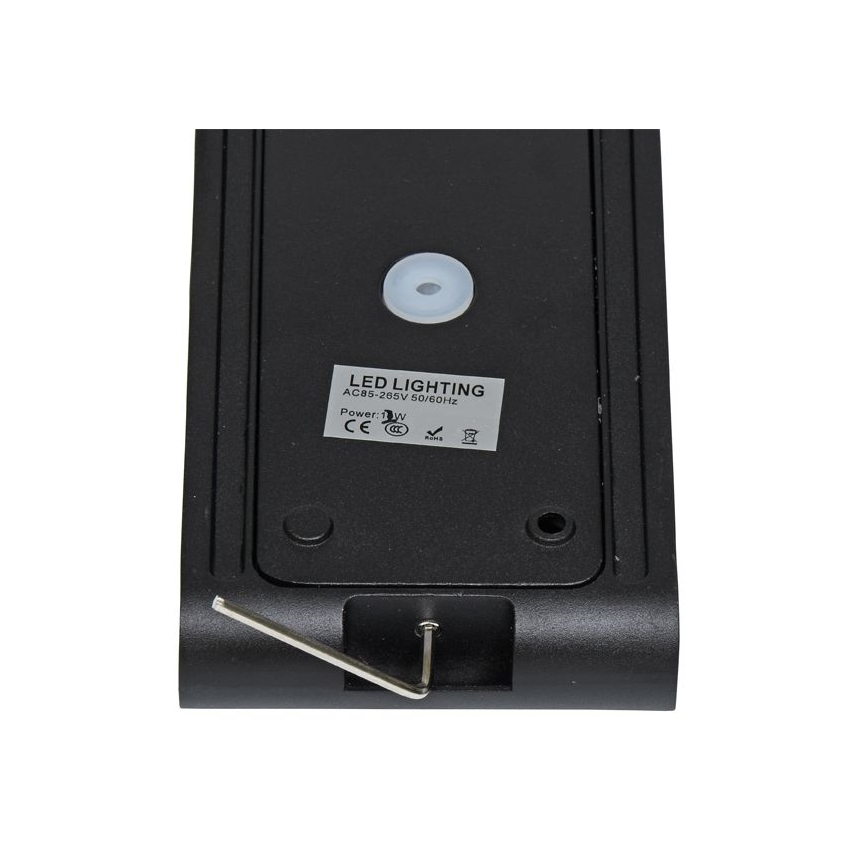 LED spoljna zidna lampa BRICK 2xLED/6W/230V 3000/4000/6500K IP65 crna