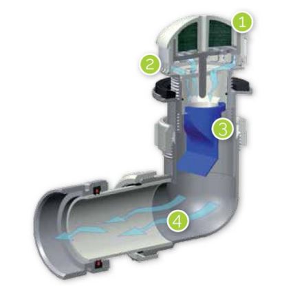 EcoStep 30011 - Bezvodni pisoar P1.1 keramika/bela