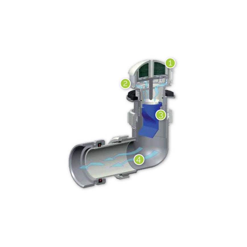 EcoStep 30011 - Bezvodni pisoar P1.1 keramika/bela