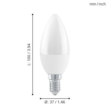 EGLO - LED prigušiva sijalica E14/6W/230V 3000K - STEPDIMMING
