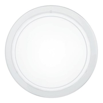 Eglo 18526 - Plafonsko svetlo HUBAA 1xE27/60W/230V prečnik 29 cm, belo