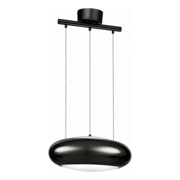 Eglo 18912 - Luster na sajli CARSICO 1xE27/60W/230V crni hrom