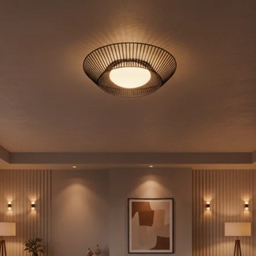 Eglo 200842 - LED plafonsko svetlo PIASTRE LED/8,2W/230V, prečnik 39 cm, crne boje