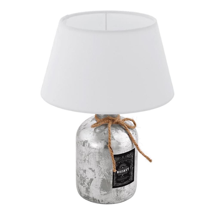 Eglo 202115 - Stona lampa MOJADA 1xE27/40W/230V bela