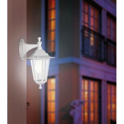EGLO - Spoljna zidna svetiljka 1xE27/60W/230V IP44 bela
