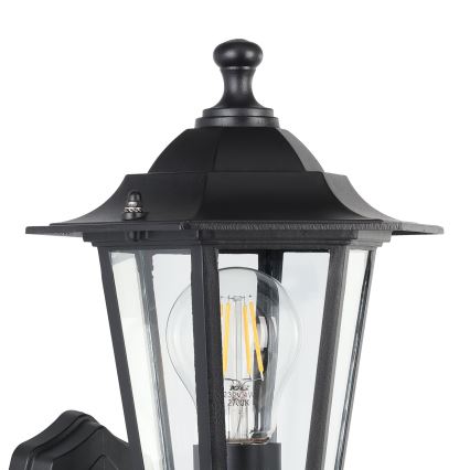 EGLO - Spoljašnje zidno svetlo sa senzorom 1xE27/60W crno