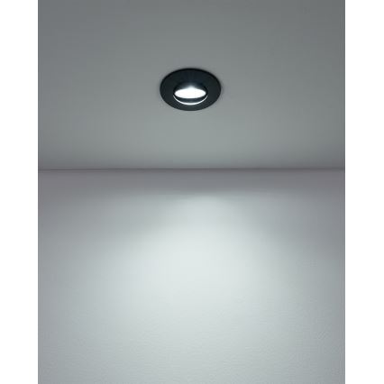 Eglo - Komplet 7x LED ugradno stropno svetlo LED/4,9W/230V 2700/4000/6500K, prečnik 9 cm, crno