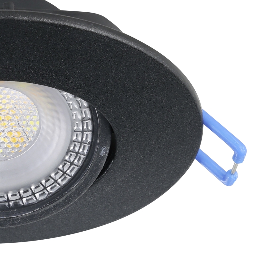 Eglo - Komplet 7x LED ugradno stropno svetlo LED/4,9W/230V 2700/4000/6500K, prečnik 9 cm, crno