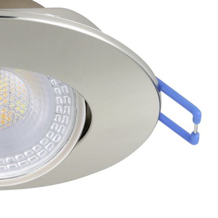 Eglo - KOMPLET od 3 LED ugradnih svetiljki LED/4,9W/230V 2700/4000/6500K, prečnik 9 cm, mat hrom