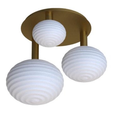 Eglo 300498 - Plafonski luster ERCALTO 3xE27/25W/230V zlatni