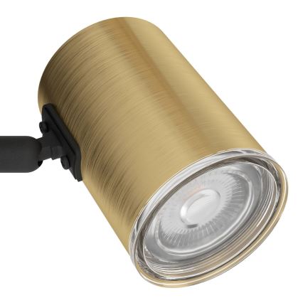 Eglo - Kupatilska zidna spot svetiljka 1xGU10/5W/230V IP44 crna/zlatna