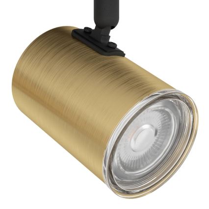 Eglo - Kupatilsko spot svetlo 3x GU10/5W/230V, prečnika 25 cm, IP44, crno/zlatno