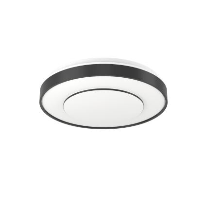 Eglo 300688 - LED RGBW prigušiva plafonska svetiljka MONTERIGGIONI-Z LED/18,5W/230V 2700-6500K, prečnik 38,4 cm, crna + daljinski upravljač