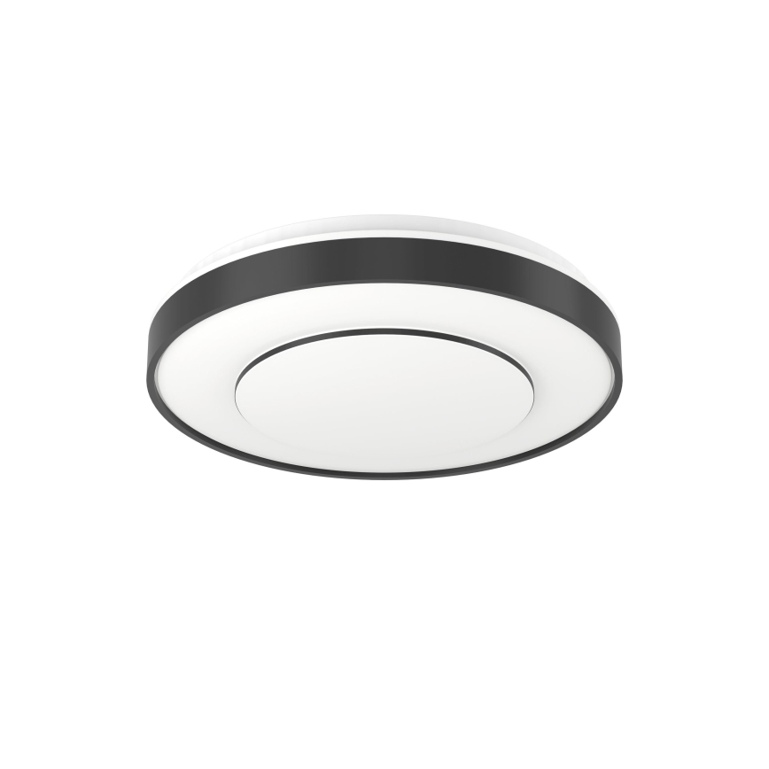 Eglo 300688 - LED RGBW prigušiva plafonska svetiljka MONTERIGGIONI-Z LED/18,5W/230V 2700-6500K, prečnik 38,4 cm, crna + daljinski upravljač