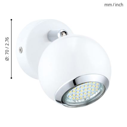 EGLO - LED spot svetlo 1xGU10/3W LED