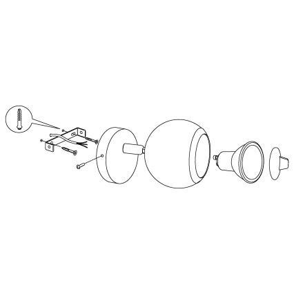 EGLO - LED spot svetlo 1xGU10/3W LED