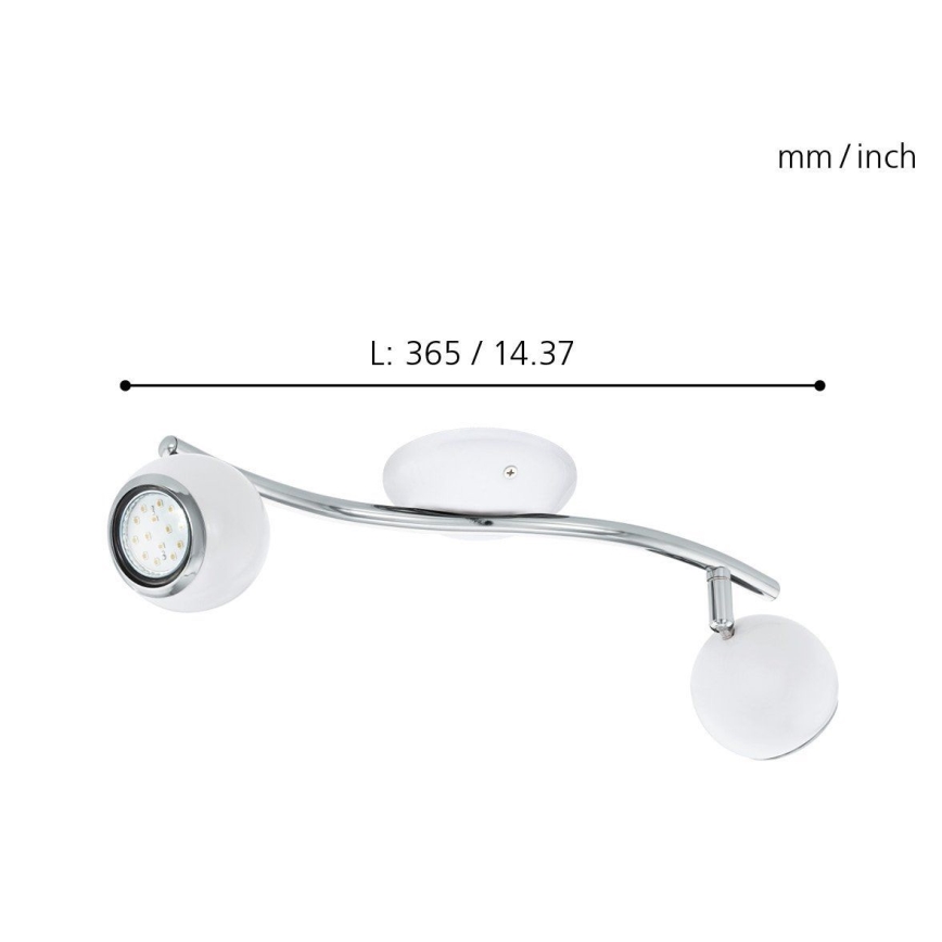 EGLO - LED spot svetlo 2xGU10/3W LED