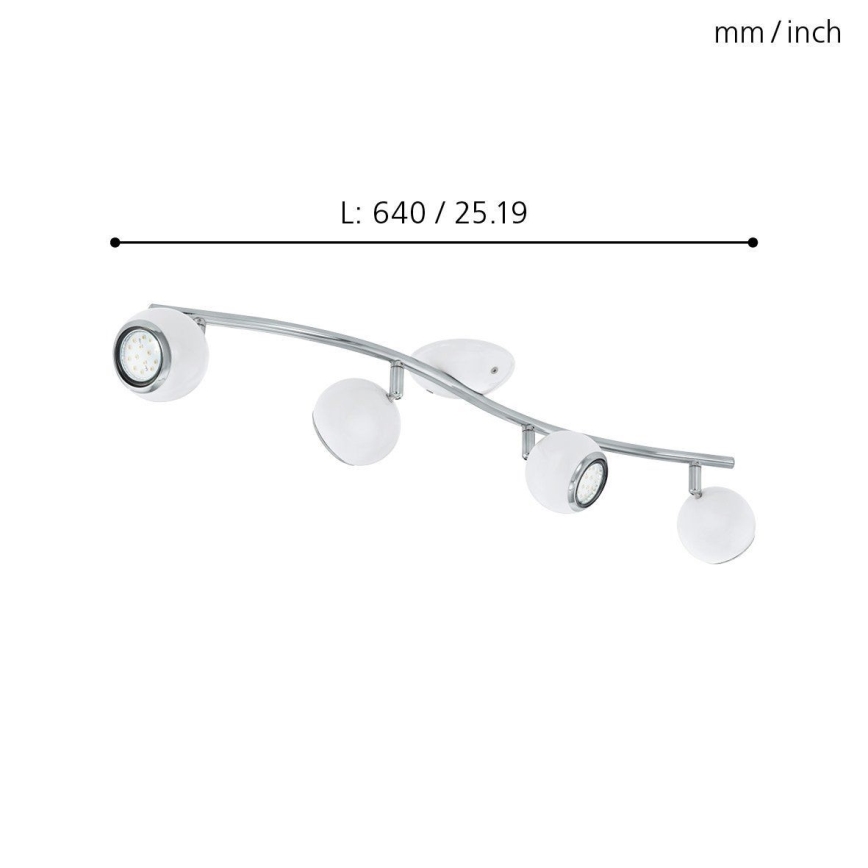 EGLO - LED spot svetiljka 4xGU10/3W LED