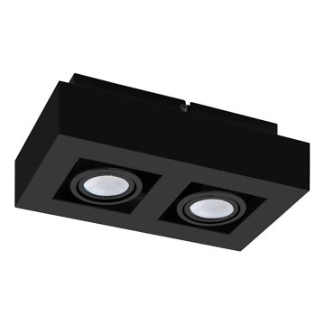 Eglo 31063 - LED spot svetiljka MENDOZA 2xLED/4,7W/230V 3000K crna