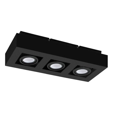 Eglo 31064 - LED spot svetiljka MENDOZA 3xLED/4,7W/230V 3000K crna