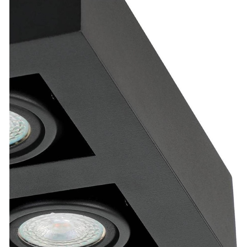 Eglo 31065 - LED spot svetiljka MENDOZA 4xLED/4,7W/230V 3000K crna