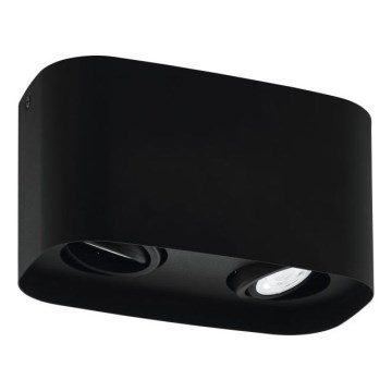 Eglo 31098 - LED spot MENDOZA 2xLED/4,7W/230V 3000K crna