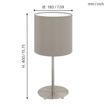 Eglo - Stona lampa 1xE27/60W/230V