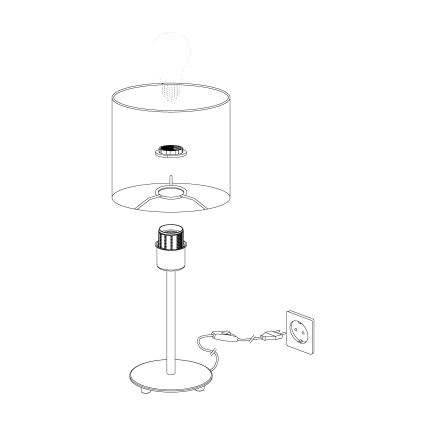 Eglo - Stona lampa 1xE27/60W/230V