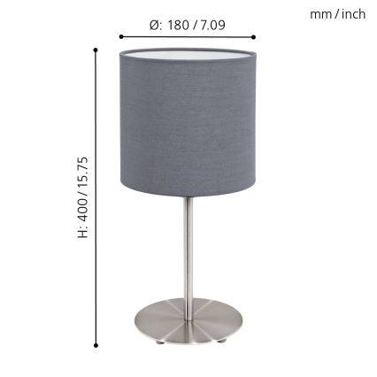 Eglo - Stona lampa 1xE27/60W/230V