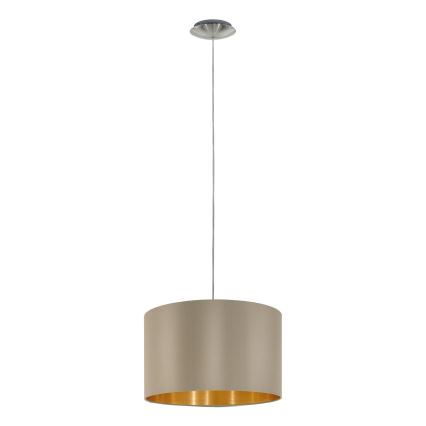 Eglo - Luster na sajli 1xE27/60W/230V taupe